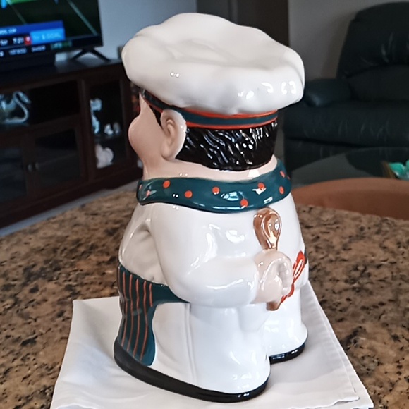 RARE CHEF MIAMI DOLPHINS Cookie Jar. 1st in Series. 2004 NFL Properties. Ex.Cond - Picture 3 of 16